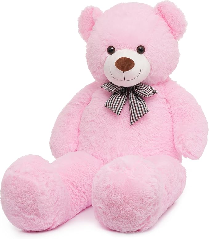Pink Soft Plush Life Size Bear Toy