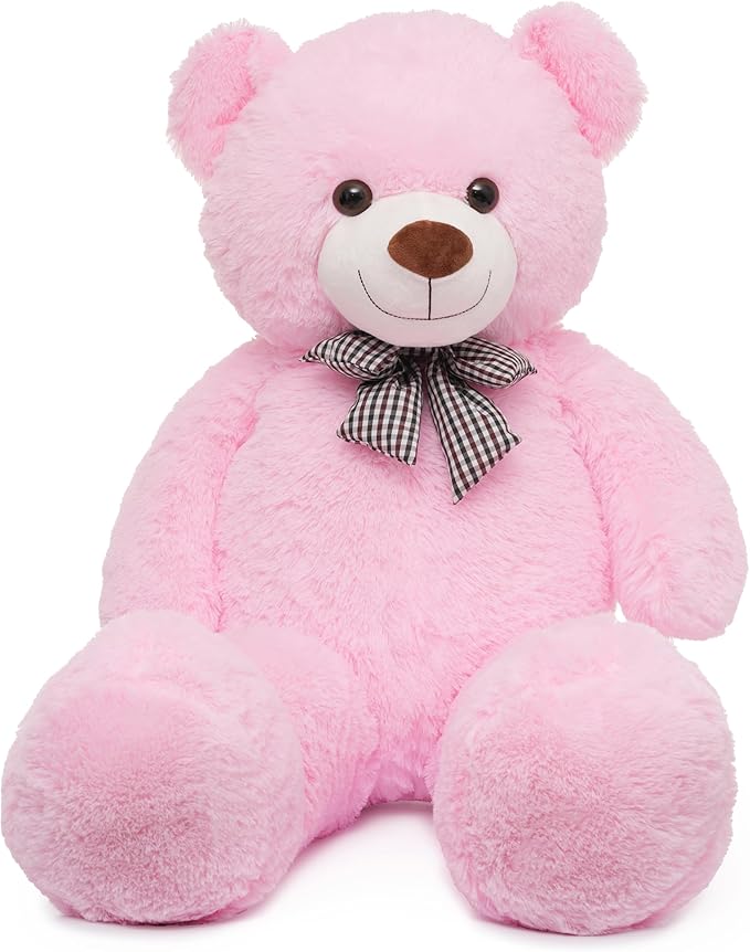 Pink Soft Plush Life Size Bear Toy
