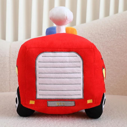 Soft Plush Fire Engine Stuffed Truck Toy Super Cute